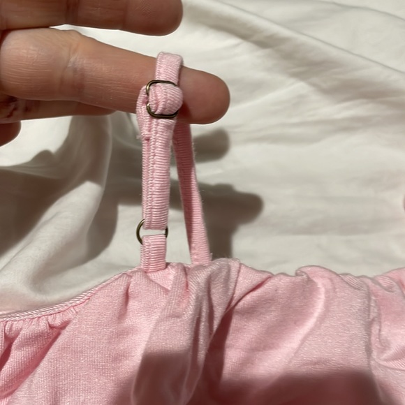 Ralph Lauren 5 pale pink legging floral embroidered with cold shoulder pink top - Picture 12 of 12